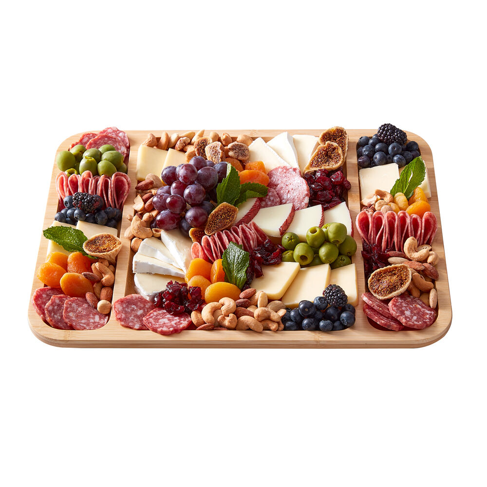 Farberware Build-a-Board Bamboo Rectangular Board, 30.5x40.5cm Brown/Clear (2 Pack) — image 6