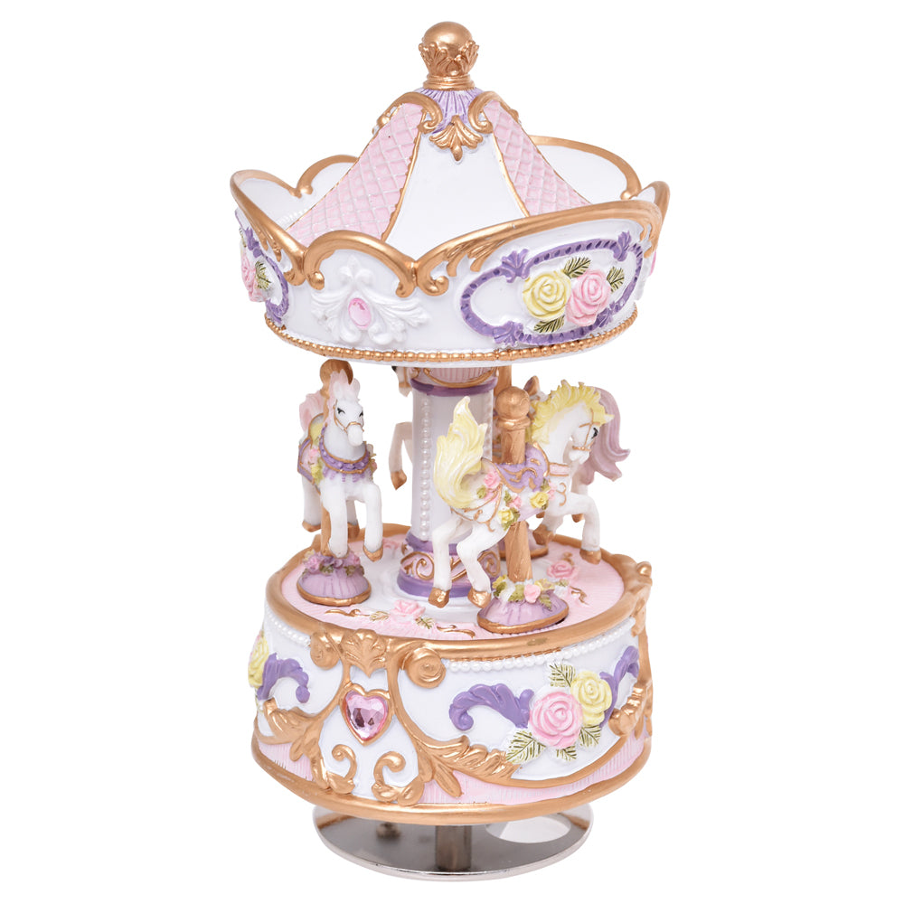 53276-gibson-gifts-classic-musical-carousel-small-home-ornament-decor-7x14cm