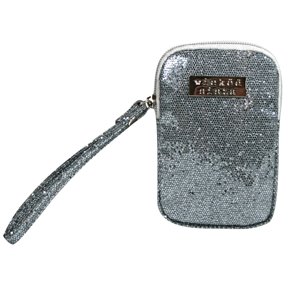 541921-wicked-sista-glitter-multi-purpose-flat-purse-w-wristlet-silver