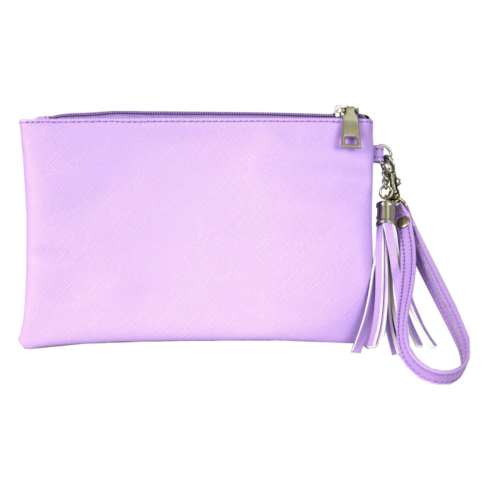 Wicked Sista Premium Violet Large Coin Purse Wallet w/ Tassel 23x15cm Purple (2 Pack) — image 2