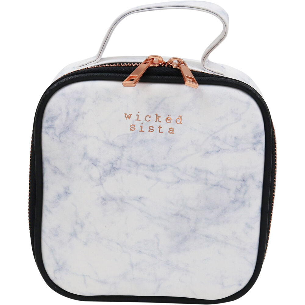 Wicked Sista Moderna Small Square Carry Bag Womens Storage Pouch 16cm Marble (2 Pack) — image 2