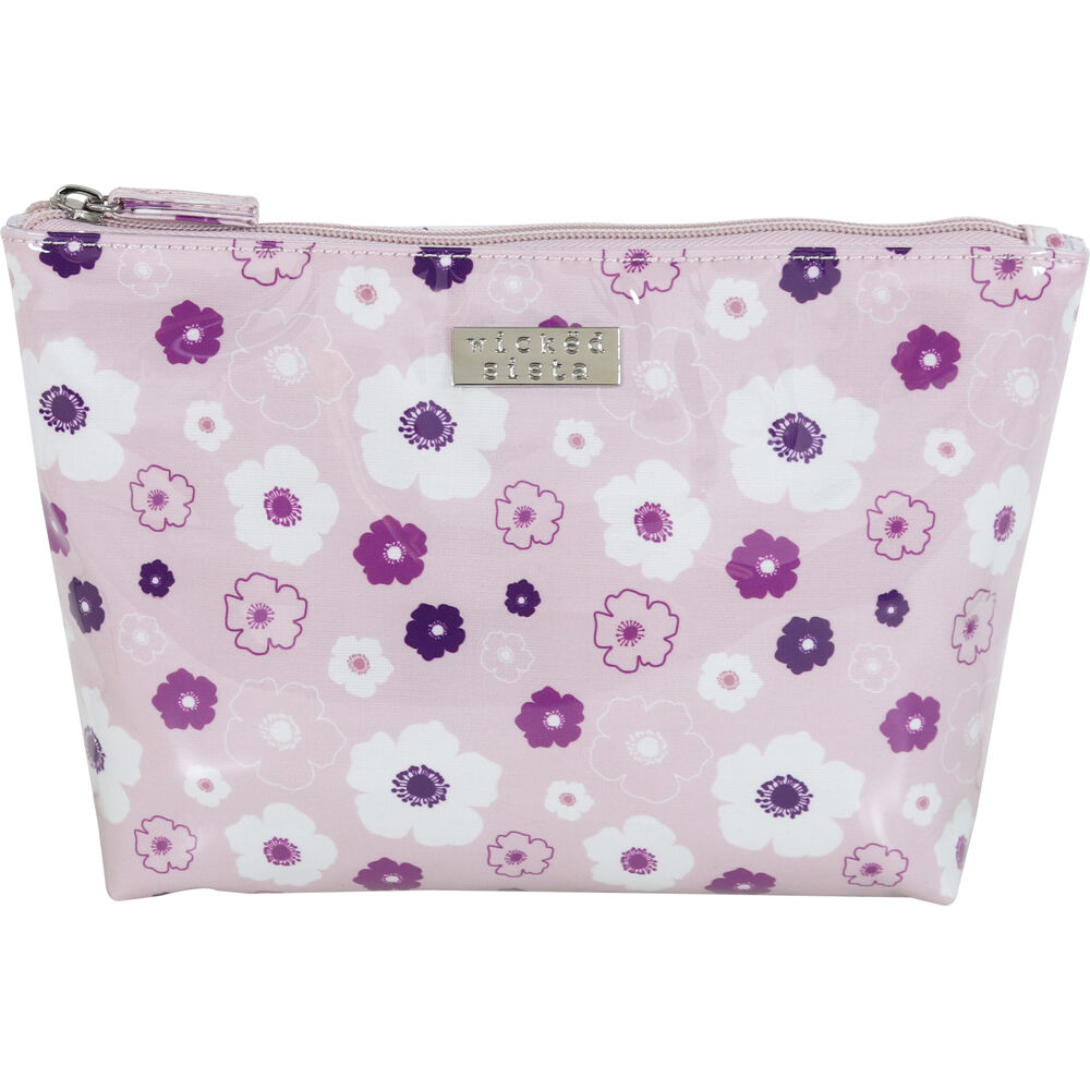 545661-wicked-sista-seasons-floral-medium-soft-a-line-cosmetic-bag-pink