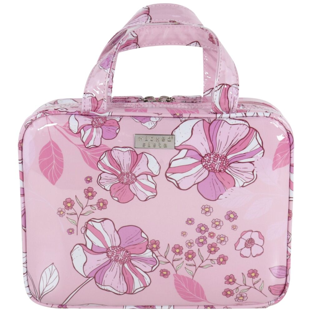 Wicked Sista Harper Hold All Cos Bag Large Cosmetic - Pink