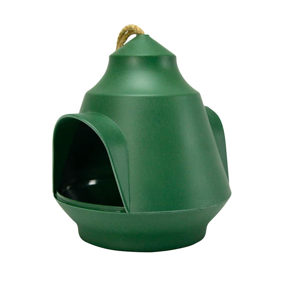 Annabel Trends Bamboo Hanging Bird House Outdoor Patio 18x15.5cm Green (2 Pack)