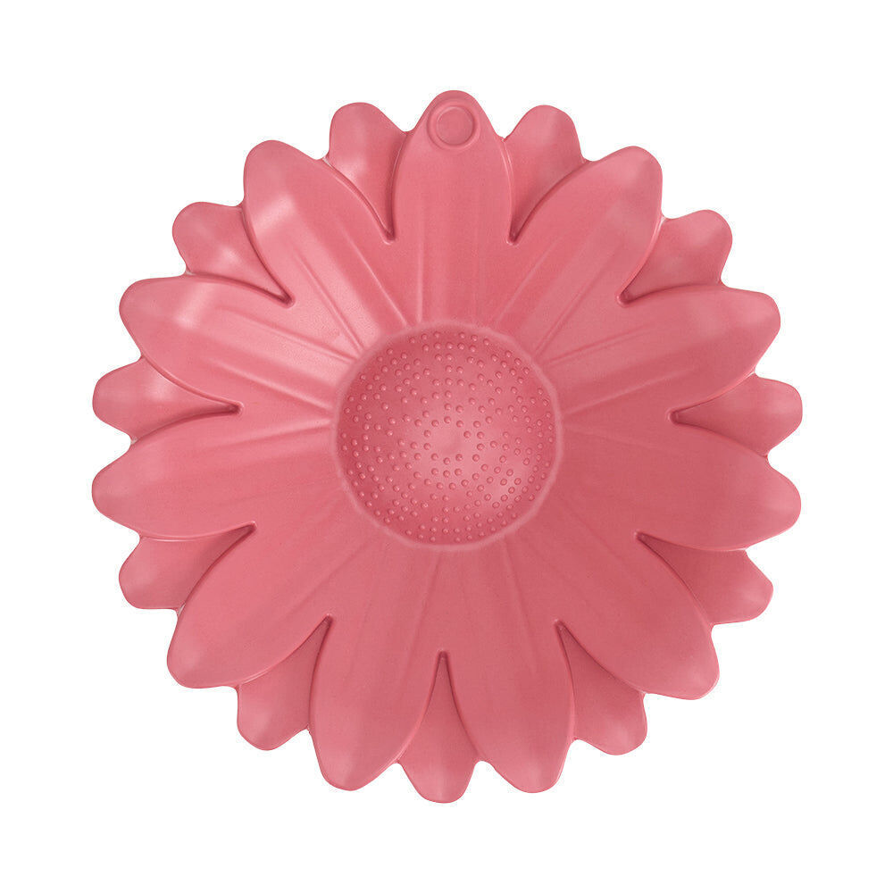 Annabel Trends Bamboo Bird Bath Sunflower w/ Iron Stand 60cm Pink (2 Pack) — image 2