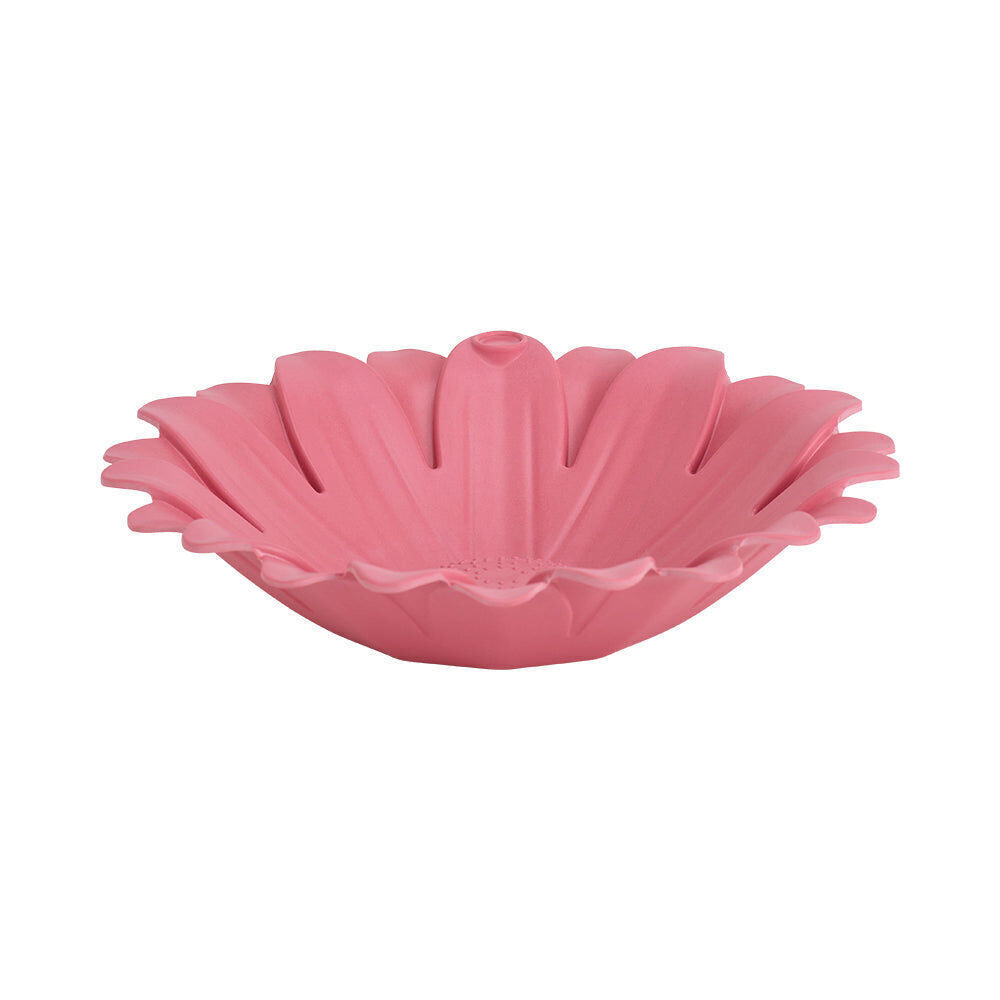 Annabel Trends Bamboo Bird Bath Sunflower w/ Iron Stand 60cm Pink (2 Pack) — image 3