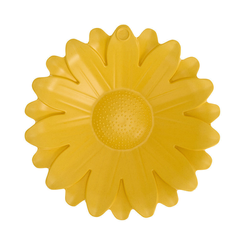 Annabel Trends Bamboo Bird Bath Sunflower w/ Iron Stand 60cm Yellow (2 Pack) — image 2