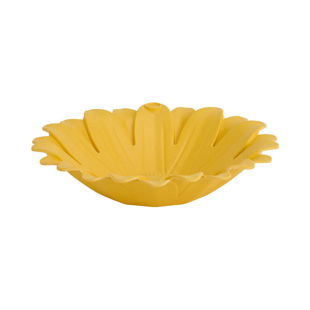 Annabel Trends Bamboo Bird Bath Sunflower w/ Iron Stand 60cm Yellow (2 Pack) — image 3