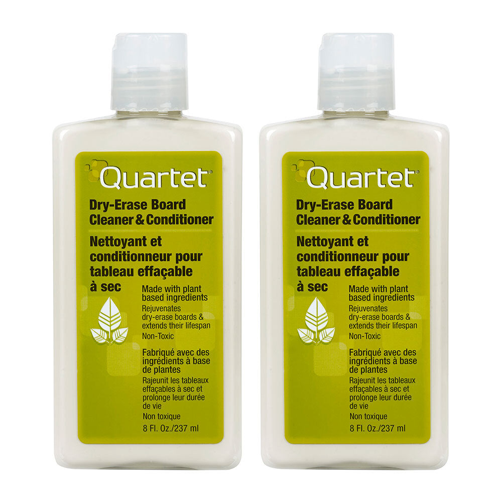 Quartet 237ml Quartet Work/School Dry Erase Board Cleaner & Conditioner Stationery (2 Pack)