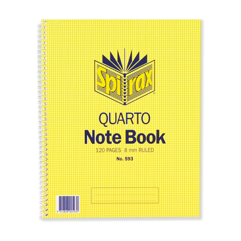 Spirax 593 Quatro Spiral Bound Writing Notebook 120 Pages 252x200mm (10 Pack) — image 2