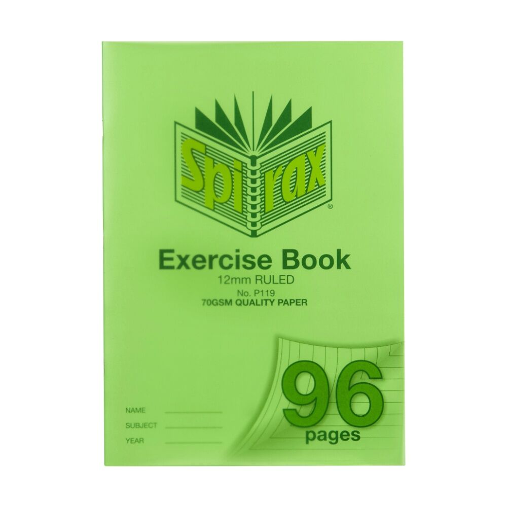 Spirax P119 A4 12mm Ruled Red Margin 70gsm Exercise Writing Book 96 Pages (5 Pack) — image 2