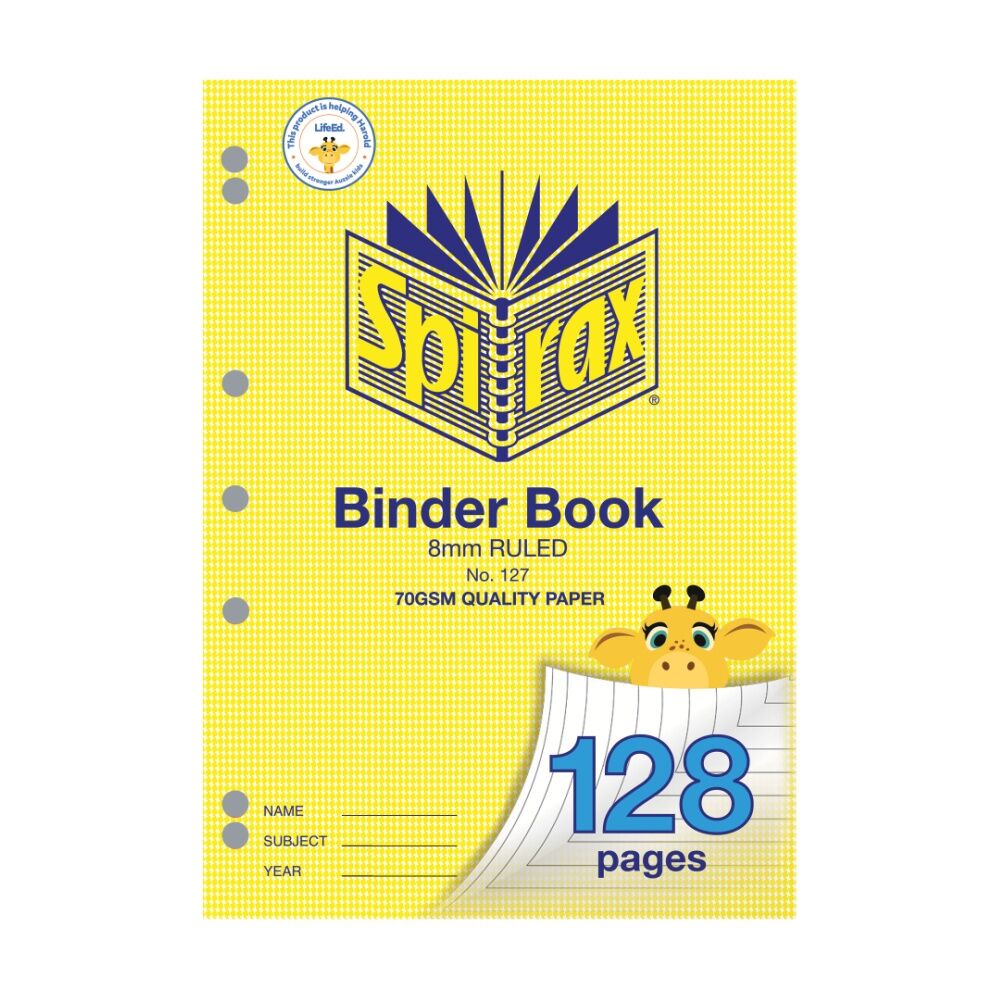 Spirax 127 A4 Binder 70gsm School Writing Notebook 128 Pages (5 Pack) — image 2