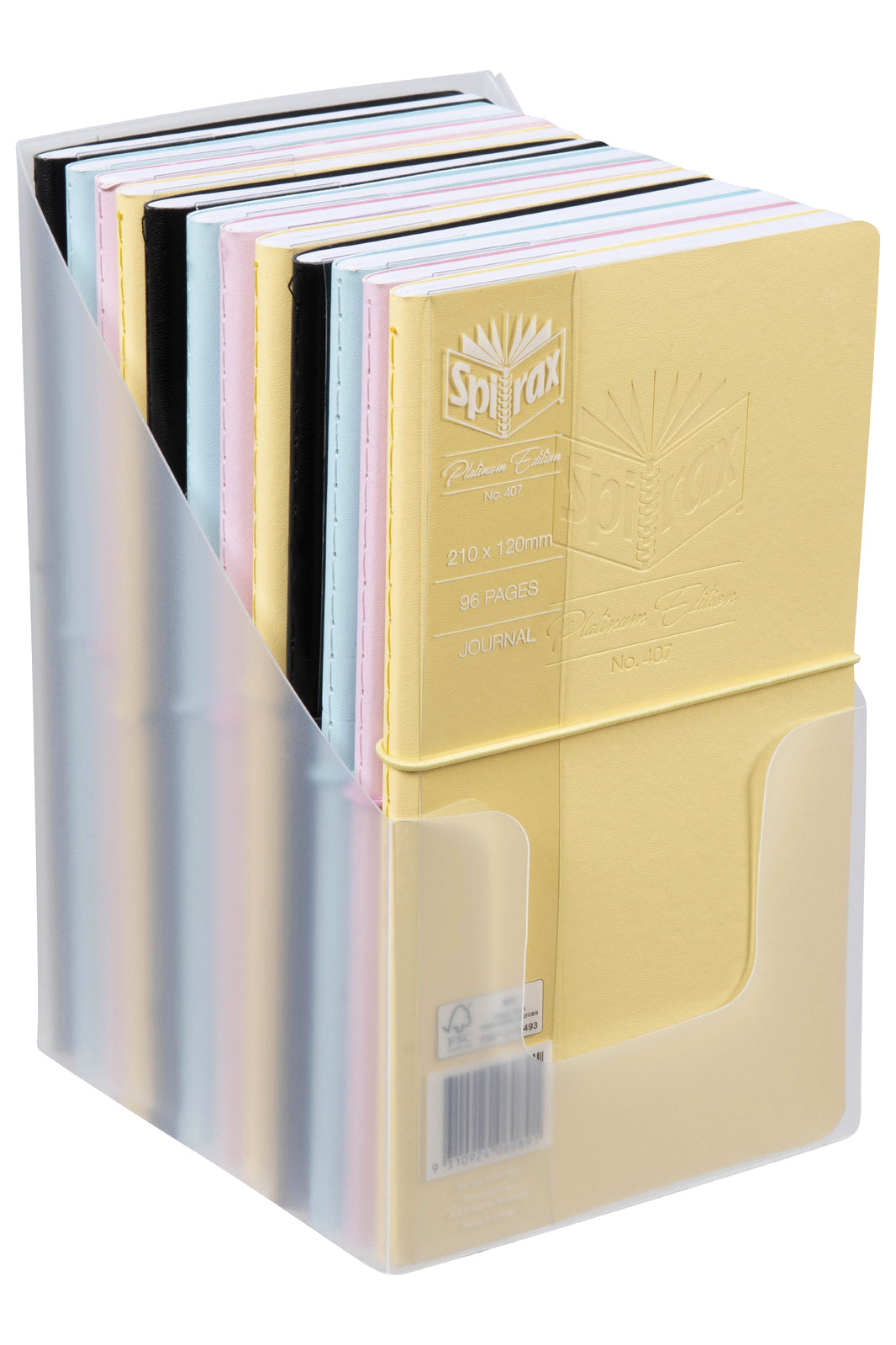 Spirax Platinum Journal Diary Writing Stationery Stitch Bound 64Pgs Assorted (12 Pack) — image 4
