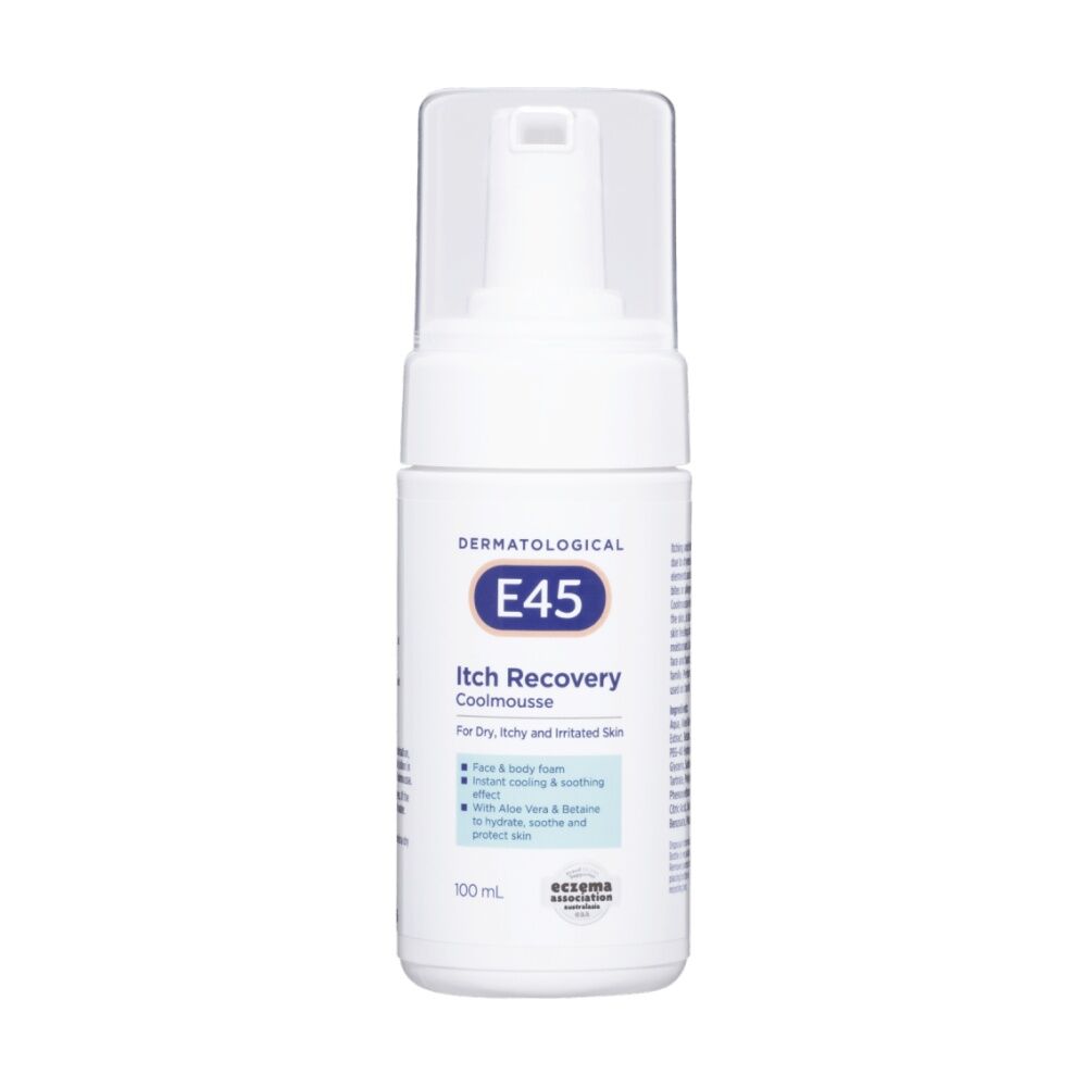 E45 Itch Recovery Coolmousse Quick Cooling Relieve Dry/Irritated Skin 100ml (6 Pack) — image 2