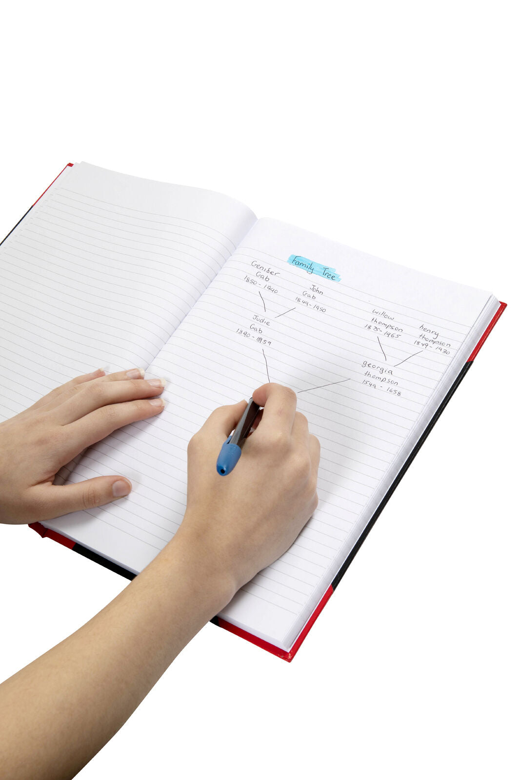 Spirax A4 Writing Notebook Office/School Stationery 200-Pages Black/Red (5 Pack) — image 4