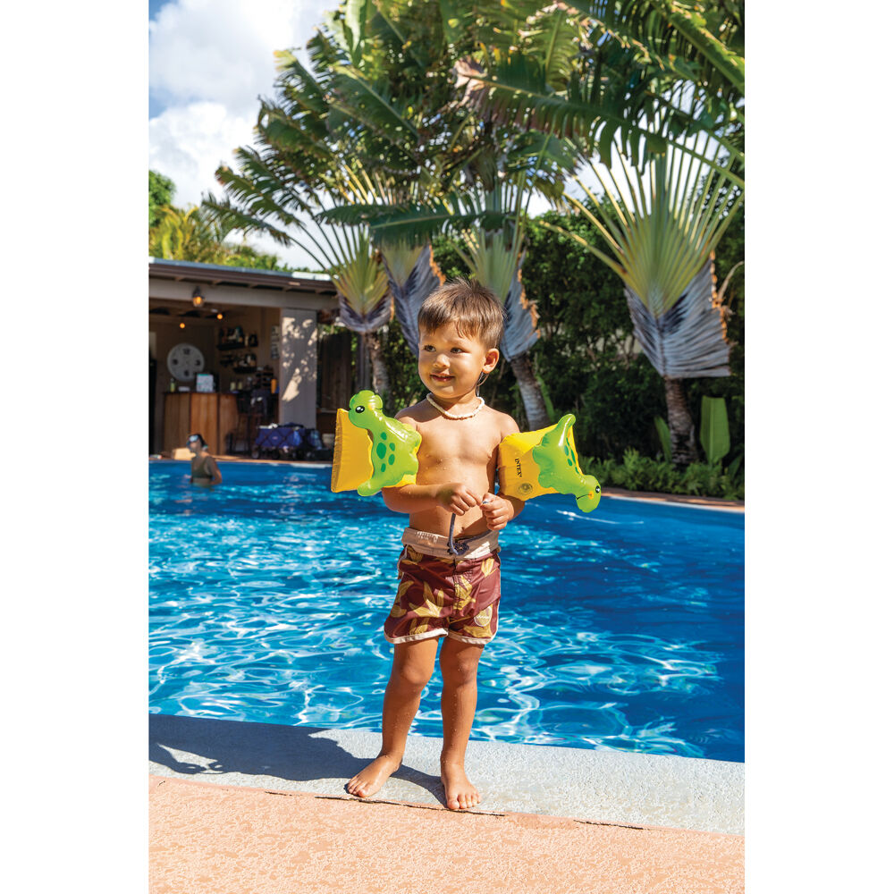 Intex 3-6y Dinosaur Inflatable Arm Bands 3D Design Kids Safety Floatation Device — image 2