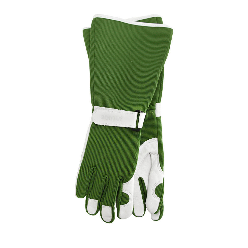 Annabel Trends Sprout Long Sleeve Garden Planting/Pruning Hand Gloves Olive (4 Pieces) — image 2