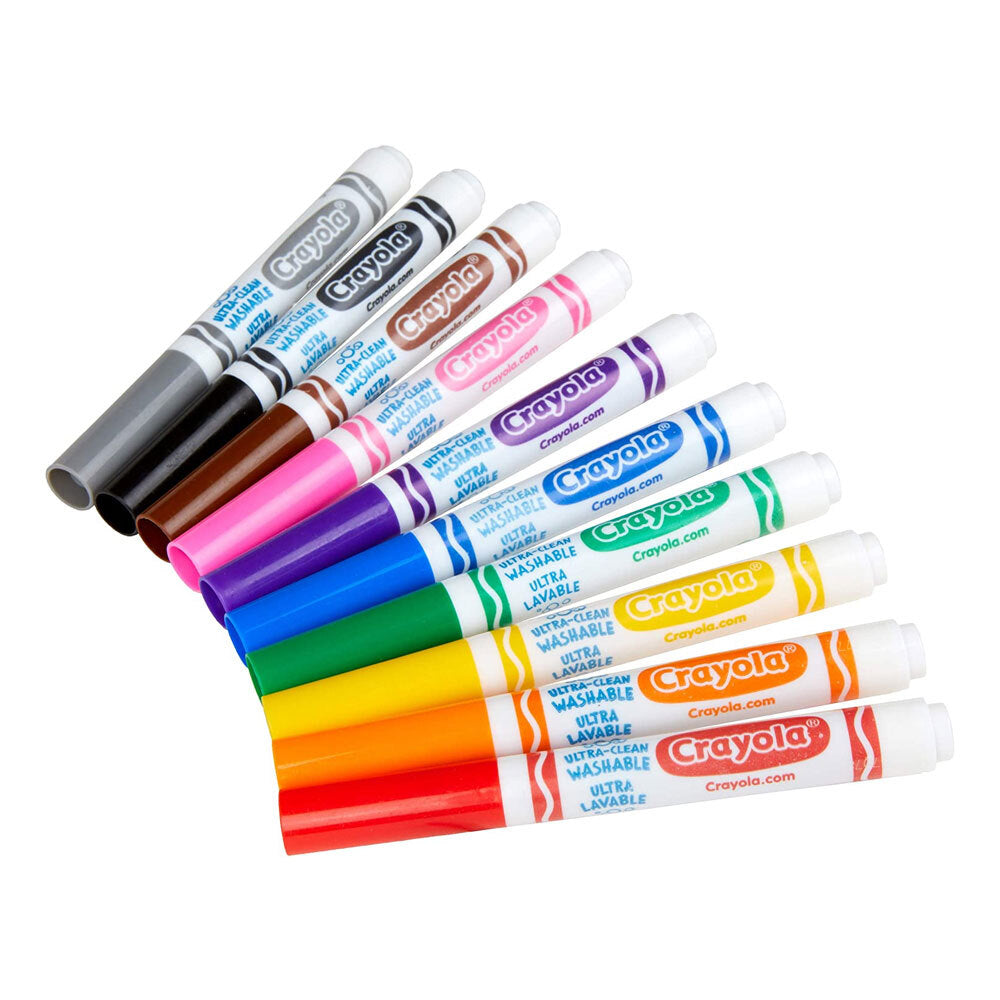 Crayola Ultra Clean Classic Colours Washable Broad Line Markers For Kids 4+ (30 Pieces) — image 7