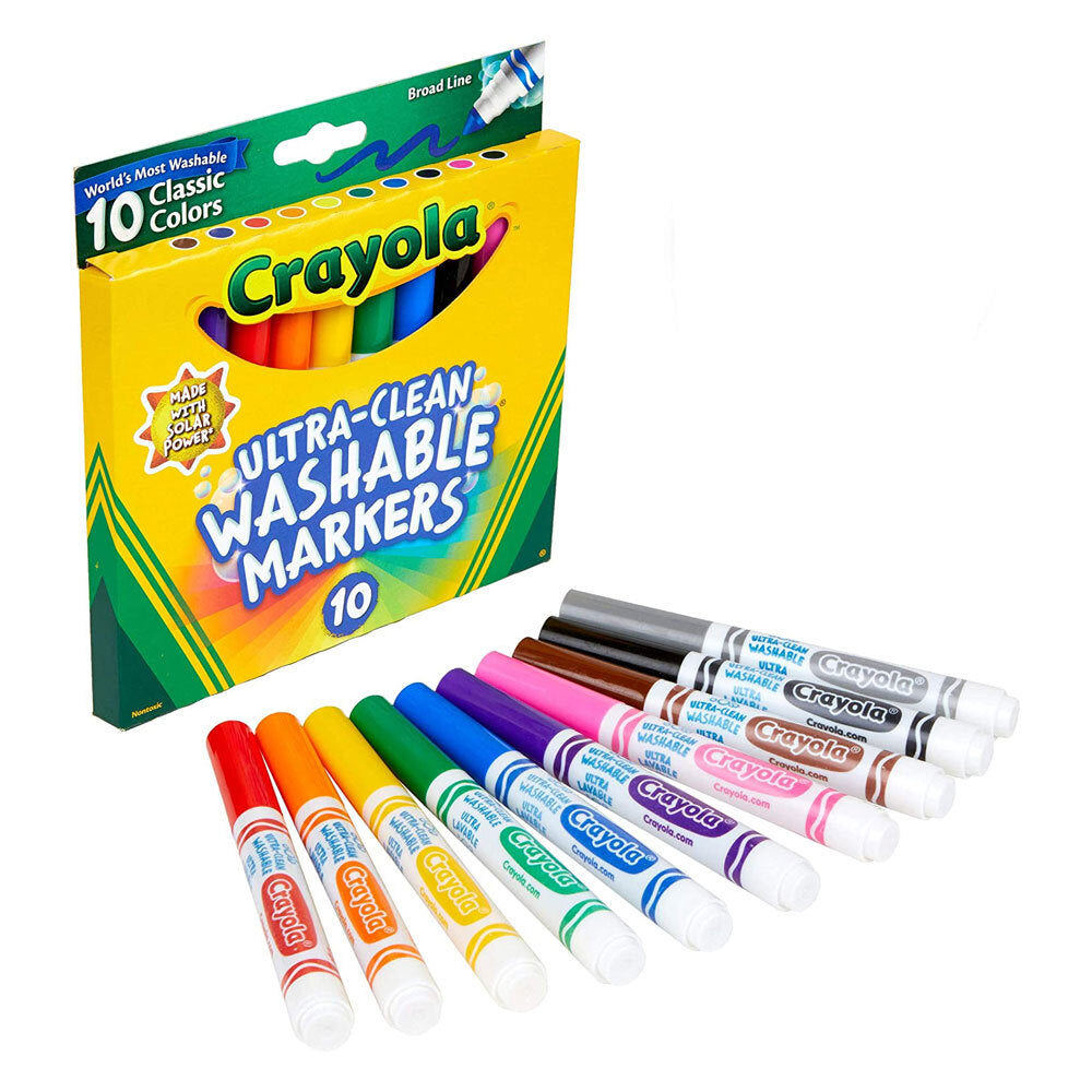 Crayola Ultra Clean Classic Colours Washable Broad Line Markers For Kids 4+ (30 Pieces) — image 2