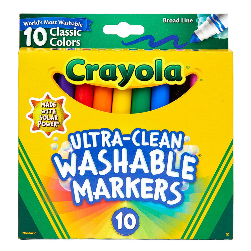 Crayola Ultra Clean Classic Colours Washable Broad Line Markers For Kids 4+ (40 Pieces) — image 3