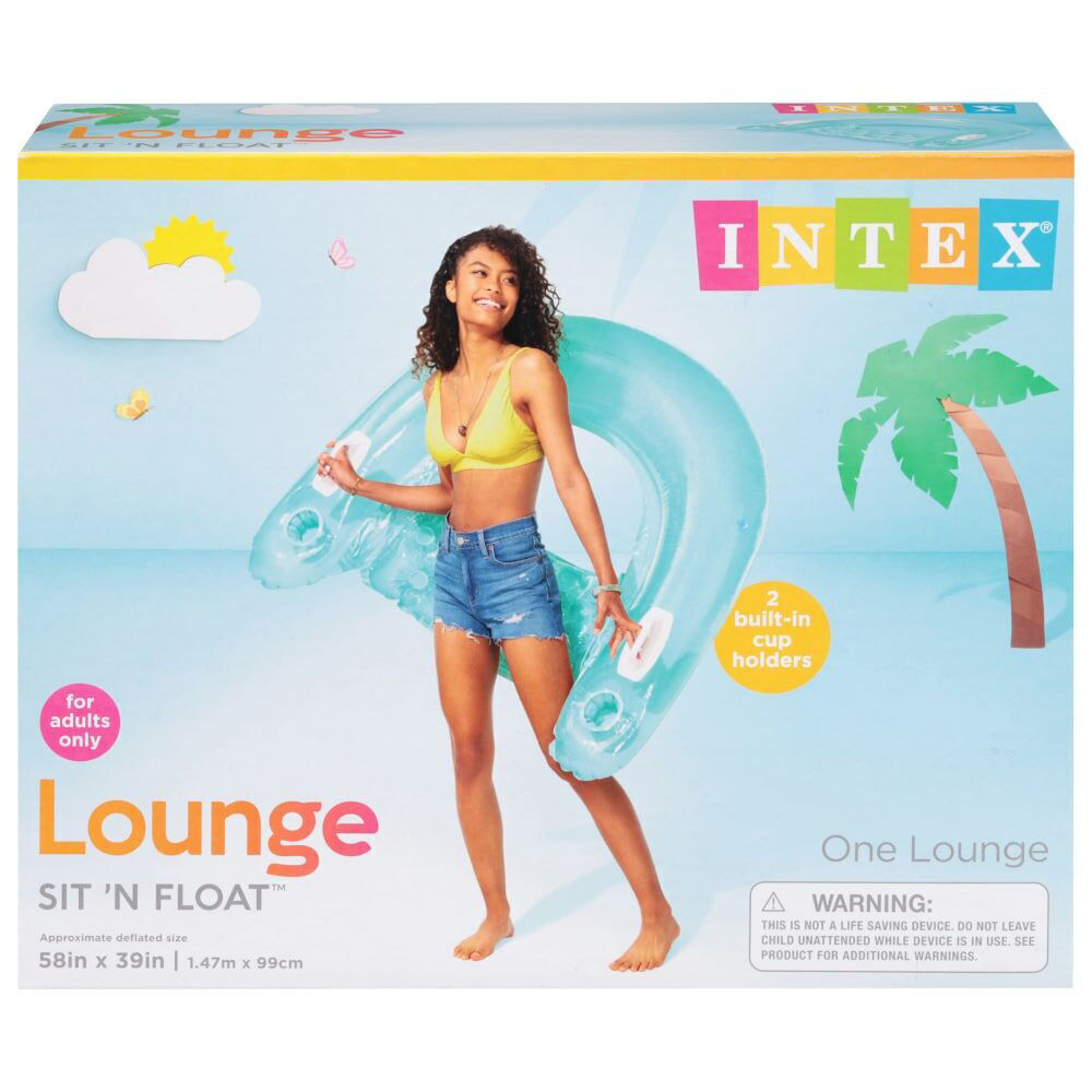 Intex Sit'N Float Outdoor Inflatable Vinyl Pool Seat 152x99cm - Assorted (2 Pack) — image 6