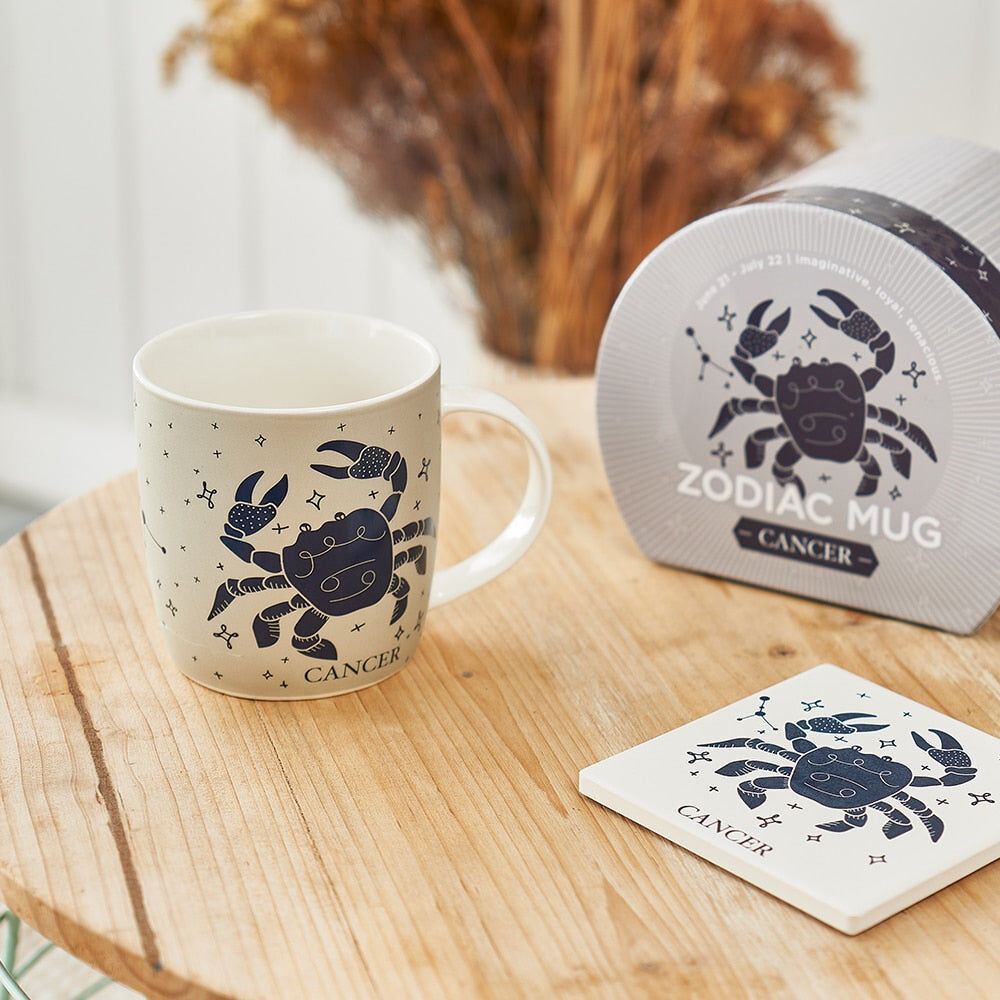 Annabel Trends Coffee Mug Zodiac Leo 350ml Milk/Tea Cup w/ Handle Yellow (2 Pack) — image 3