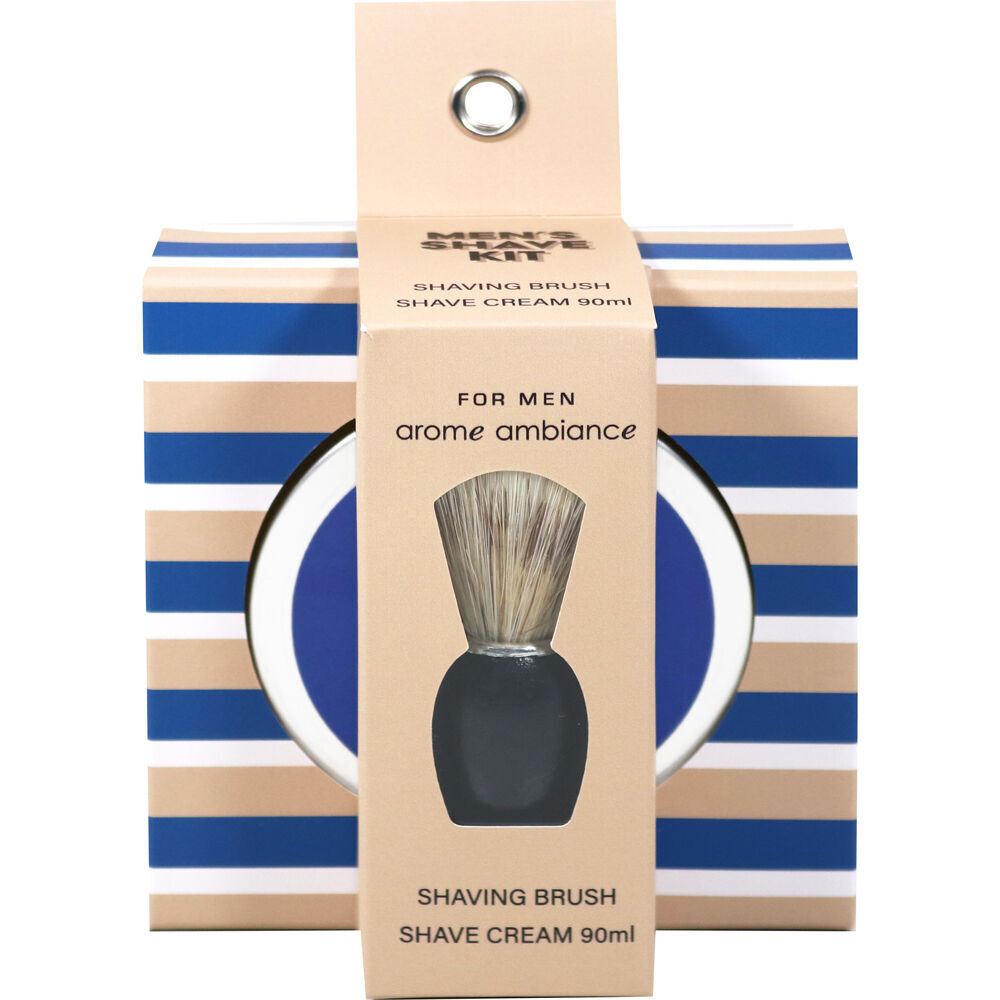 Arome Ambiance Men's Shaving Brush/Shave Cream Grooming Kit Essentials Set (2 Pack) — image 2
