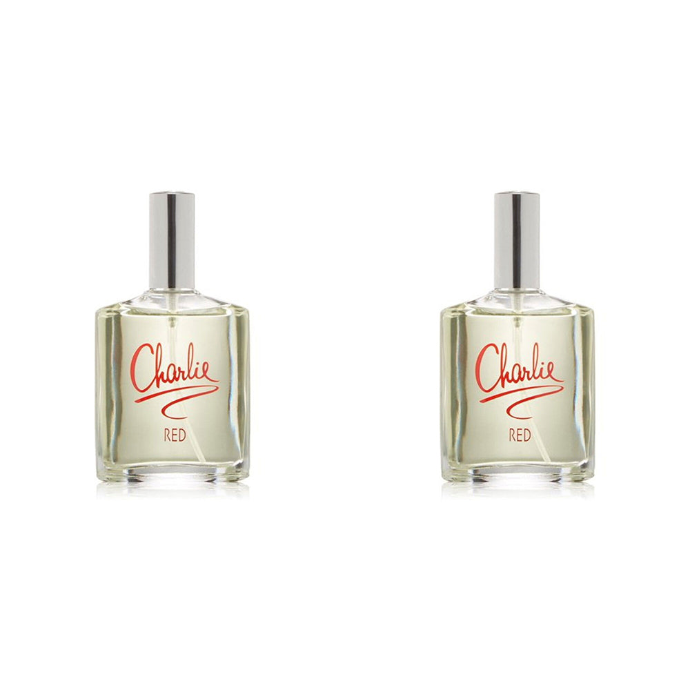 Revlon Charlie Red 100ml Eau De Toilette/Fragrances/Natural Spray EDT Women (2 Pack)