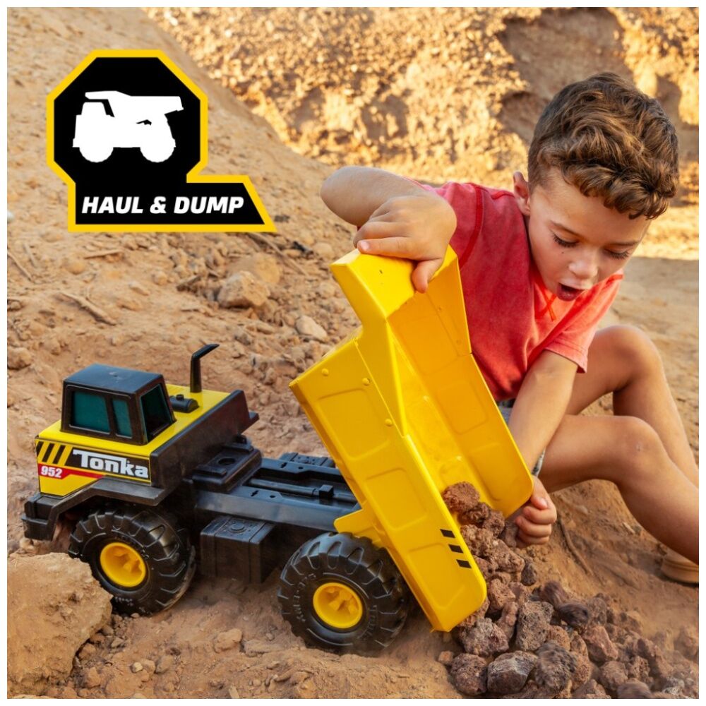 Tonka 3y+ Yellow Steel Classic Mighty Dump Truck Kids Outdoor Toy — image 3