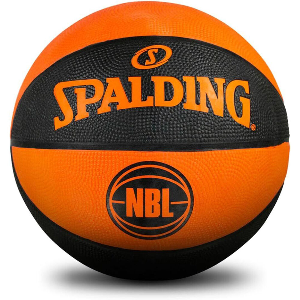 Spalding NBL Coloured Outdoor Play Rubber Basketball Size 6 Green/Black — image 2