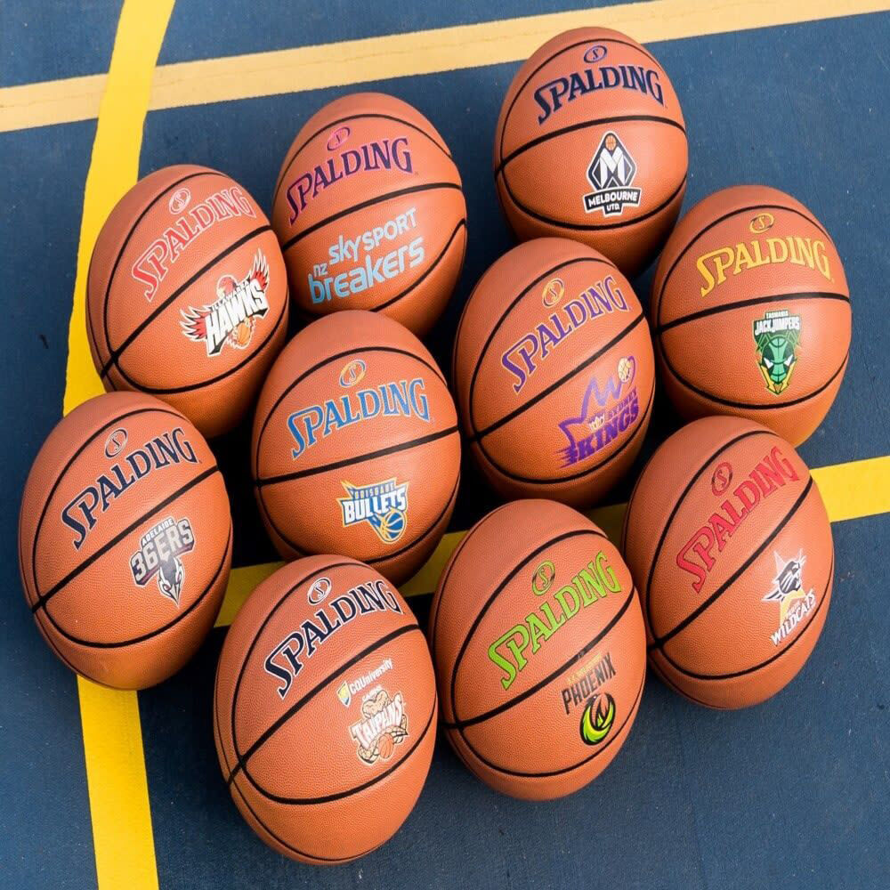Spalding Size 7 NBL Team Series Indoor/Outdoor Basketball - Melbourne United — image 4