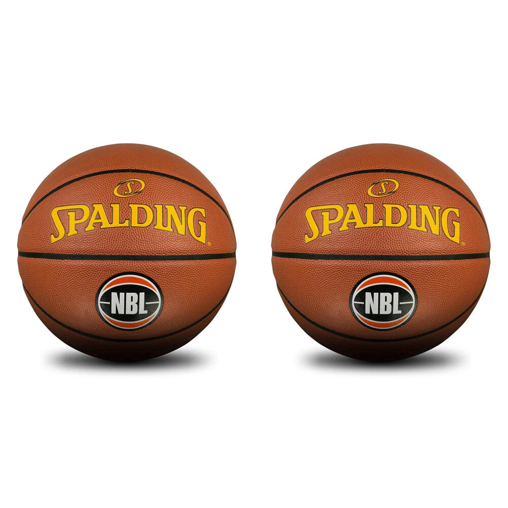 Spalding NBL Team Series In/Out Basketball - Tasmania Jack Jumpers Size 7 (2 Pack)