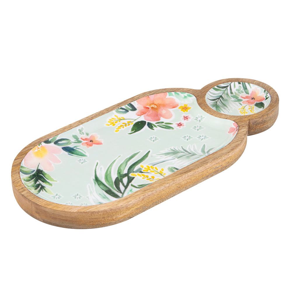 60929-ladelle-chelsea-mango-wood-chip-dip-flower-pattern-serving-bowl