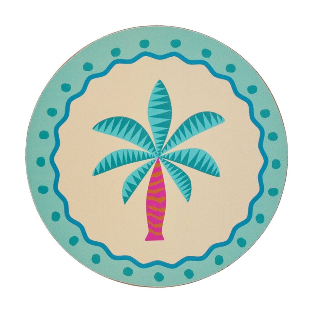Annabel Trends Cork Backed Coasters Set w/ 6 Unique Designs 10cm Fiesta (6 Pieces) — image 5