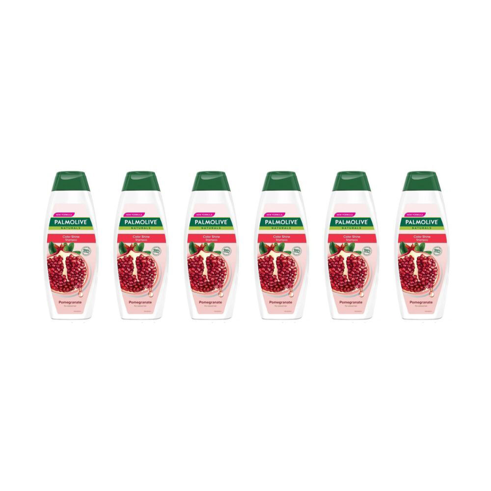 Palmolive Colour Shine Pomegranate Shampoo 380ml For All Hair Types (6 Pack)