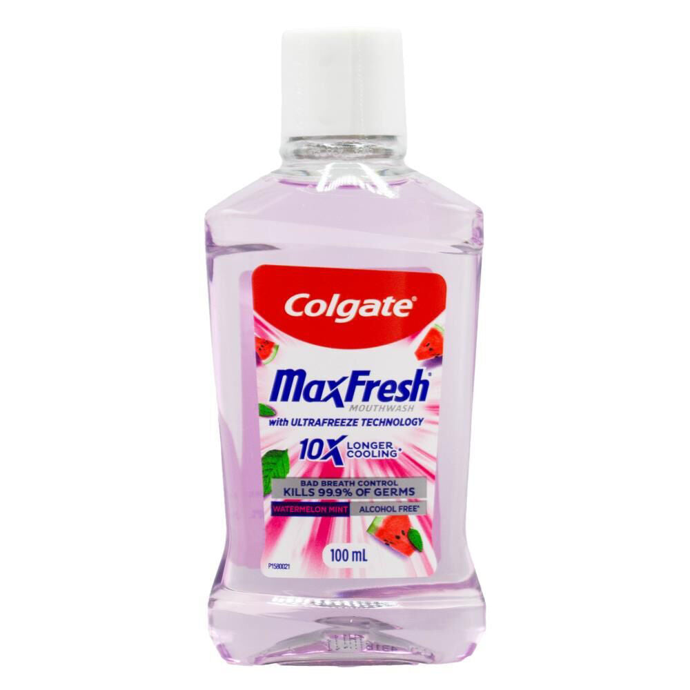 Colgate Watermelon Mint Oral Care Rinse Max Fresh Mouth Wash 100ml