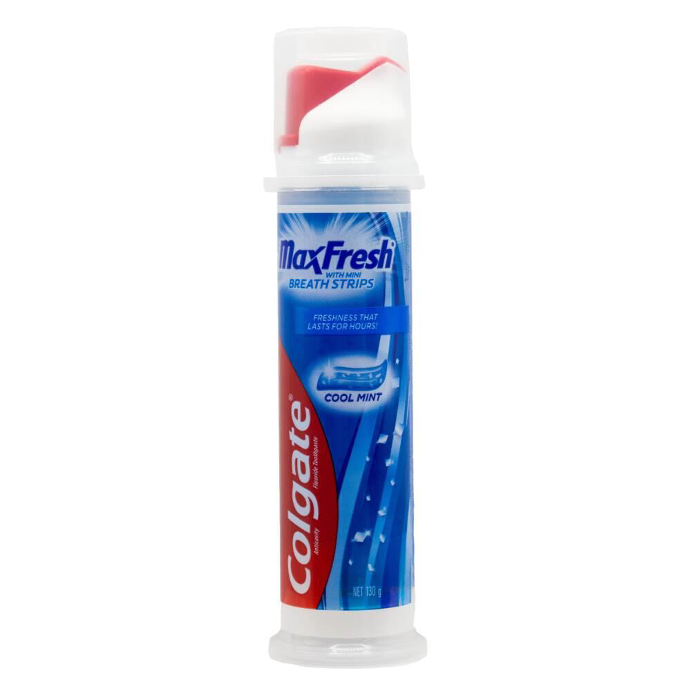 Colgate 130g Oral Care Toothpaste Max Fresh w/ Mint Breath Strips Cool