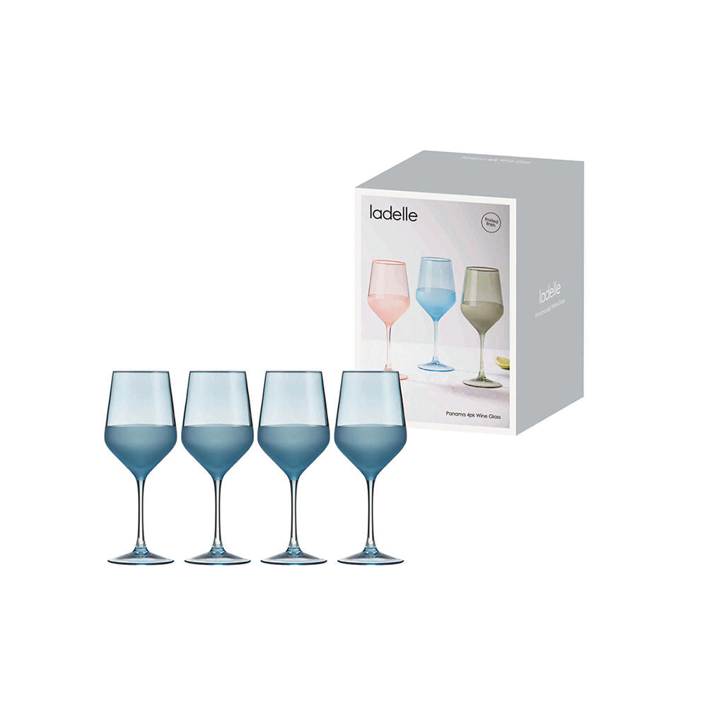 Ladelle Panama Durable Beverage Wine Glass Drinkware/Barware Ocean (4 Pieces) — image 2