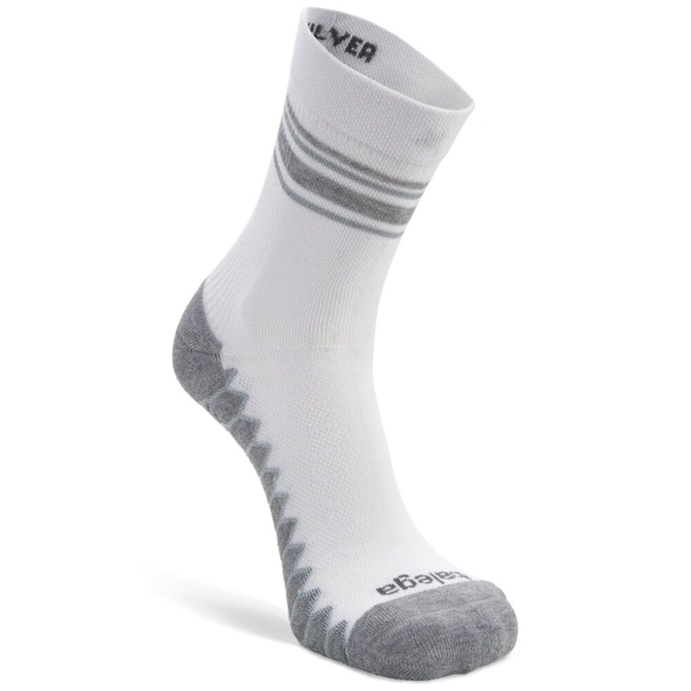 Balega Silver Antimicrobial Mini-Crew Peformance Athletic Socks White — image 2