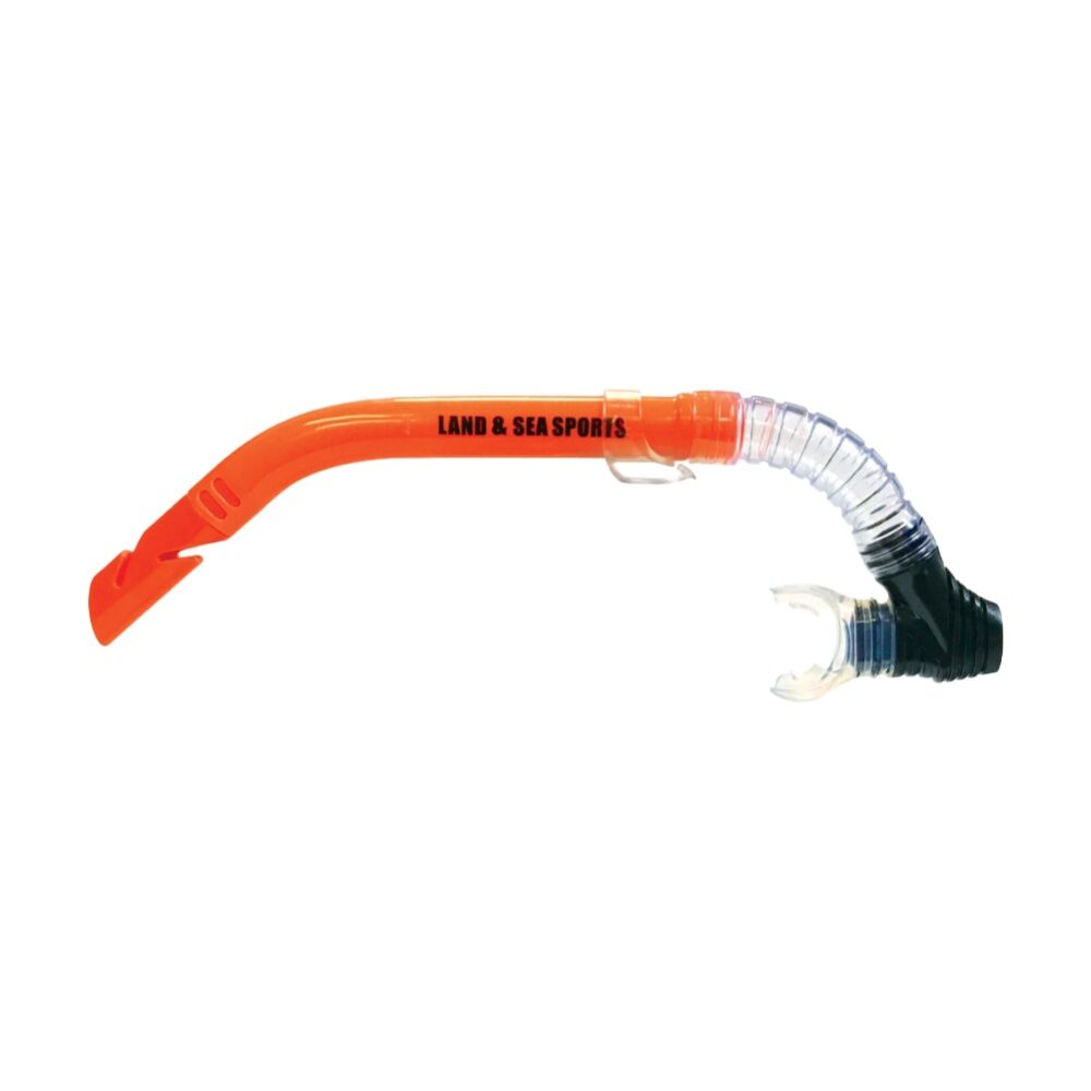 Land & Sea Sports Australia Land & Sea Sports Clearwater Snorkel With Silicone Mouthpiece Orange