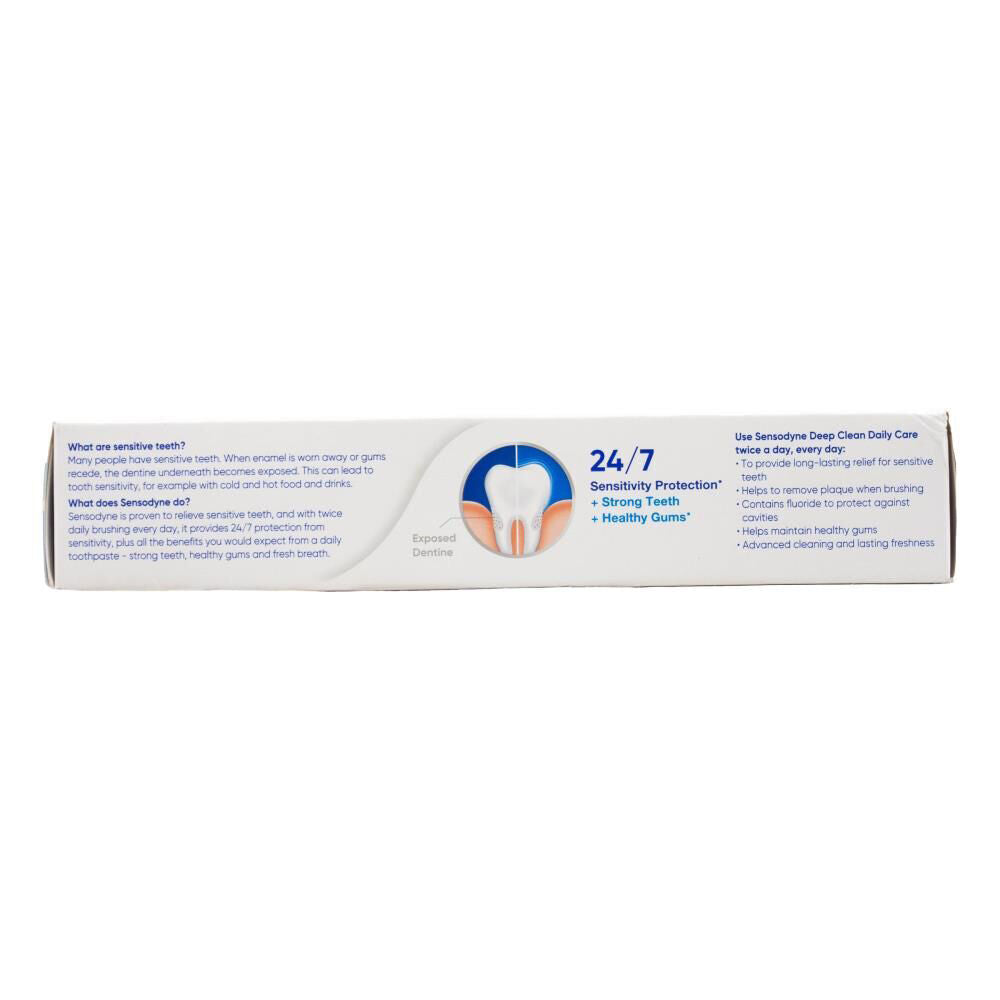 Sensodyne Deep Clean Daily Care Fluoride Toothpaste 100g Sensitive Teeth (12 Pack) — image 3