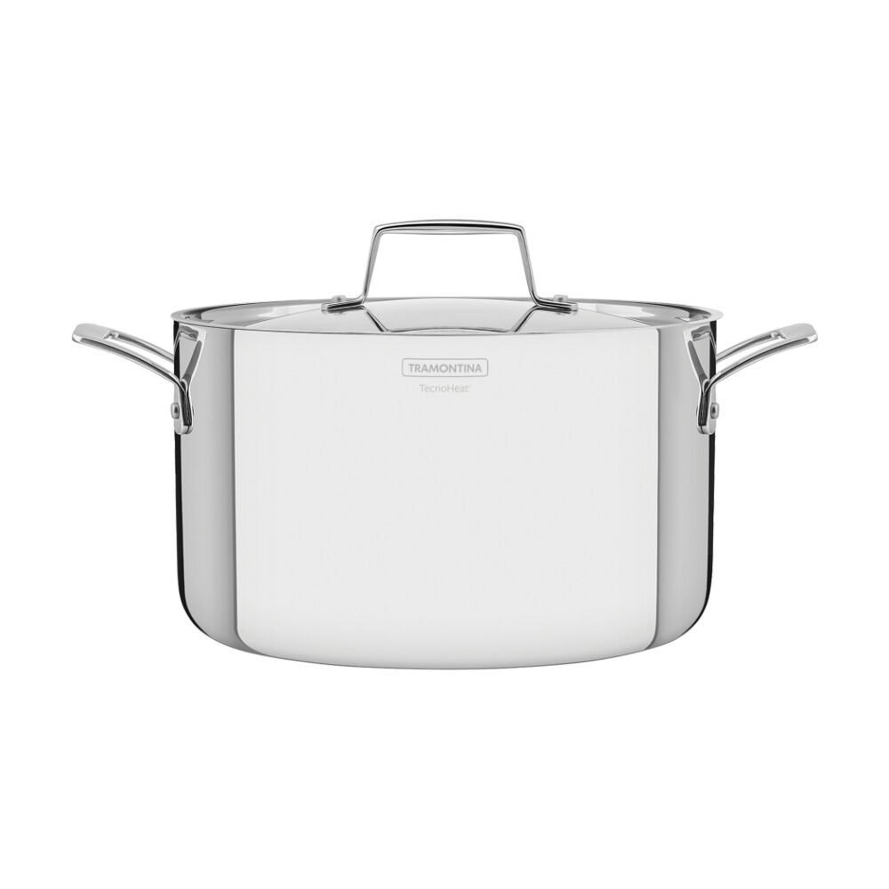 Tramontina 24cm/5.8L Deep Casserole Pan Tri-Ply Stainless Steel Induction Safe