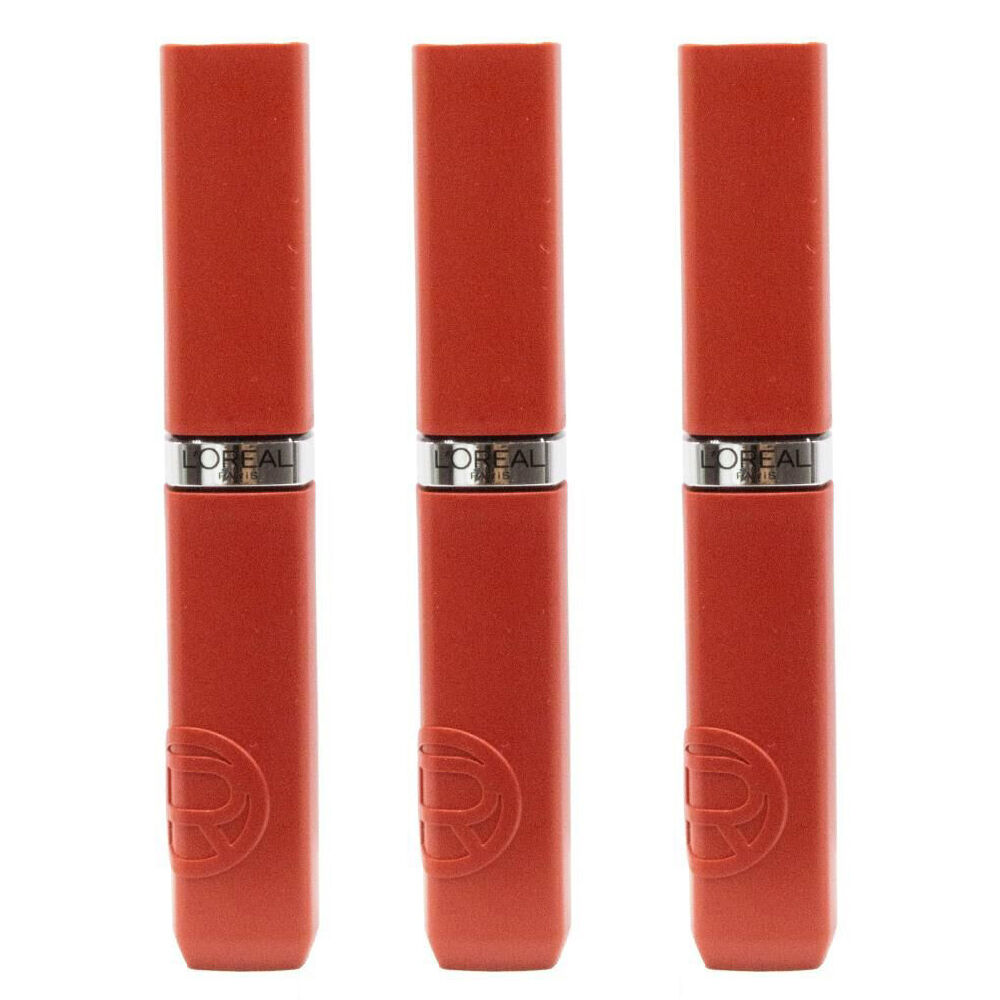 Loreal Liquid Lipstick Matte Resistance 5ml Spill The Tea 400 Lip Makeup (3 Pack)