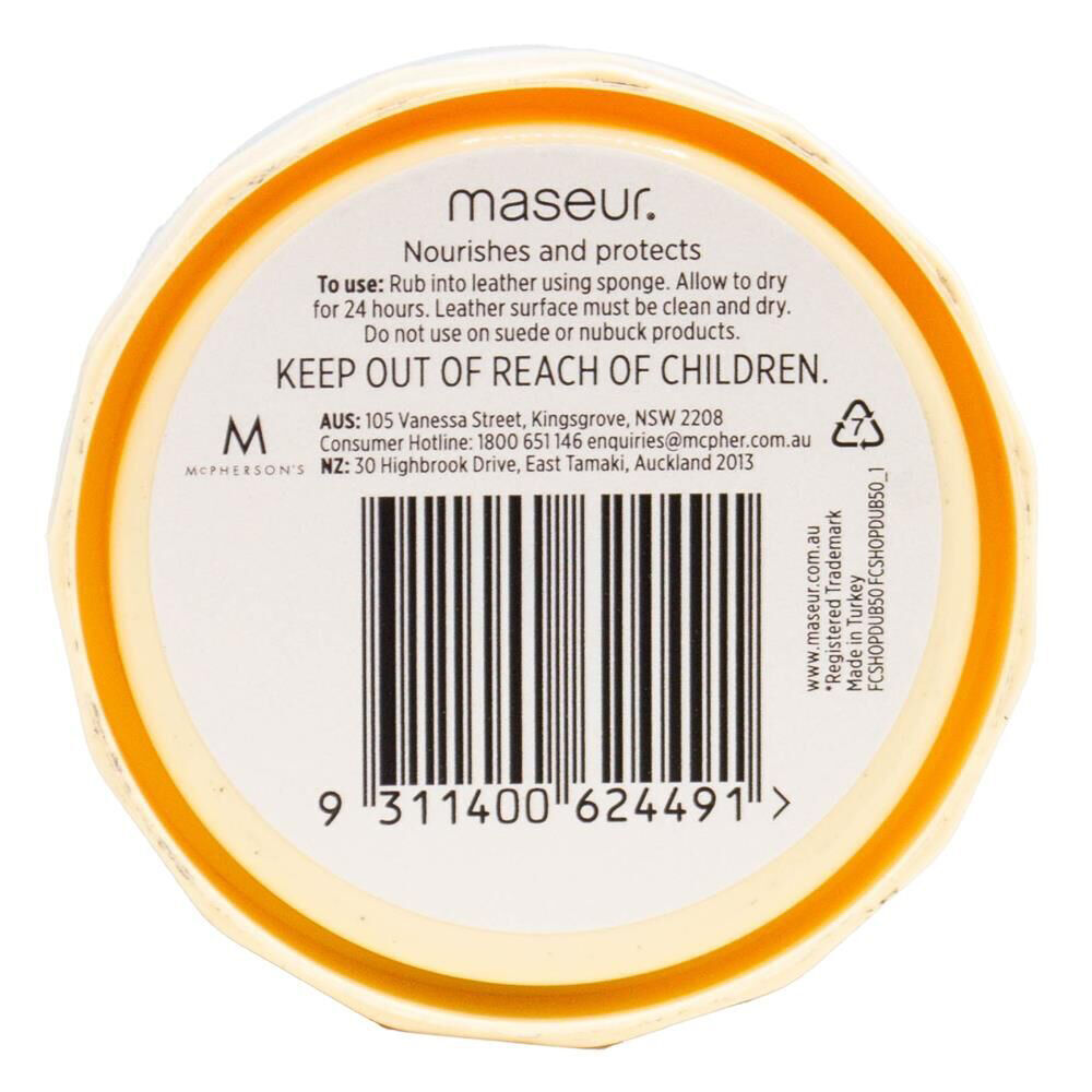 Footcare Maseur Dubbin Shoe Polish Wax 38g Neutral Leather Care Protector (6 Pack) — image 3
