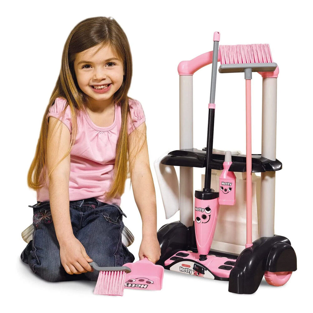 Casdon Kids 3y+ Pink Role-play Cleaning Vacuum Toy Playset Hetty Trolley — image 5
