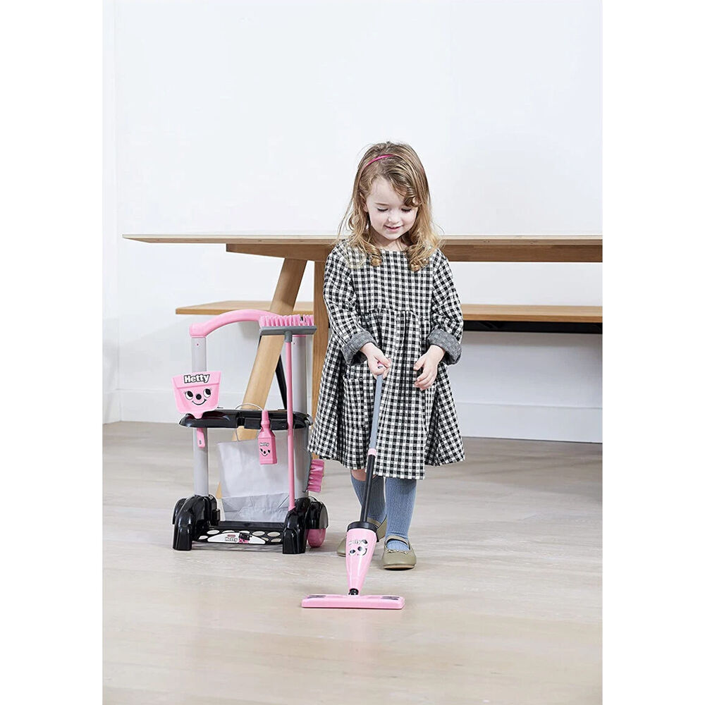 Casdon Kids 3y+ Pink Role-play Cleaning Vacuum Toy Playset Hetty Trolley — image 8