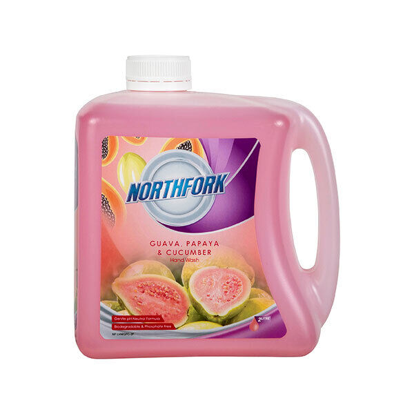 Northfork 2L Liquid Hand Wash Gentle Soap Guava Papaya & Cucumber