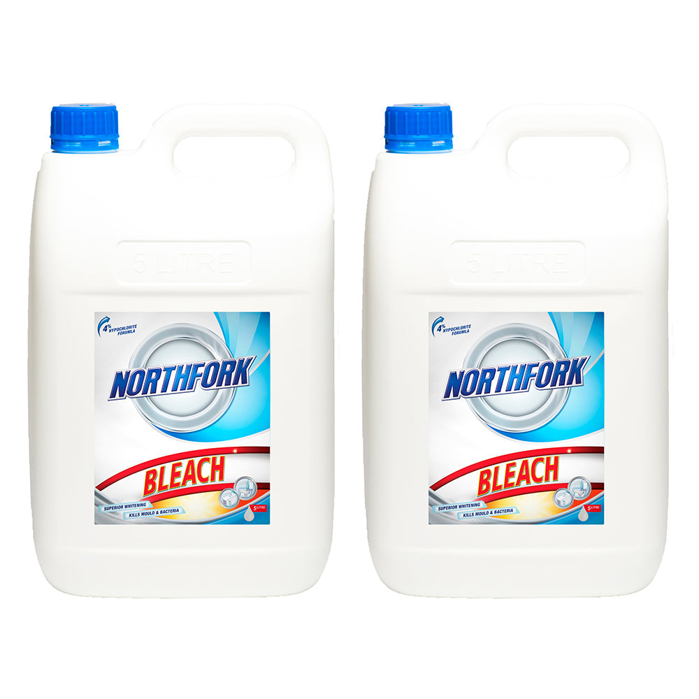 Northfork 10L Northfork Bleach Kills Mould & Bacteria/Laundry/Bathroom Cleaning Sanitiser (2 Pack)