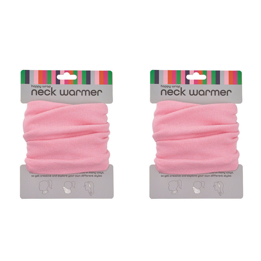 Annabel Trends Happywrap Neck Warmer Travel Accessory One Size Light Pink (2 Pack)