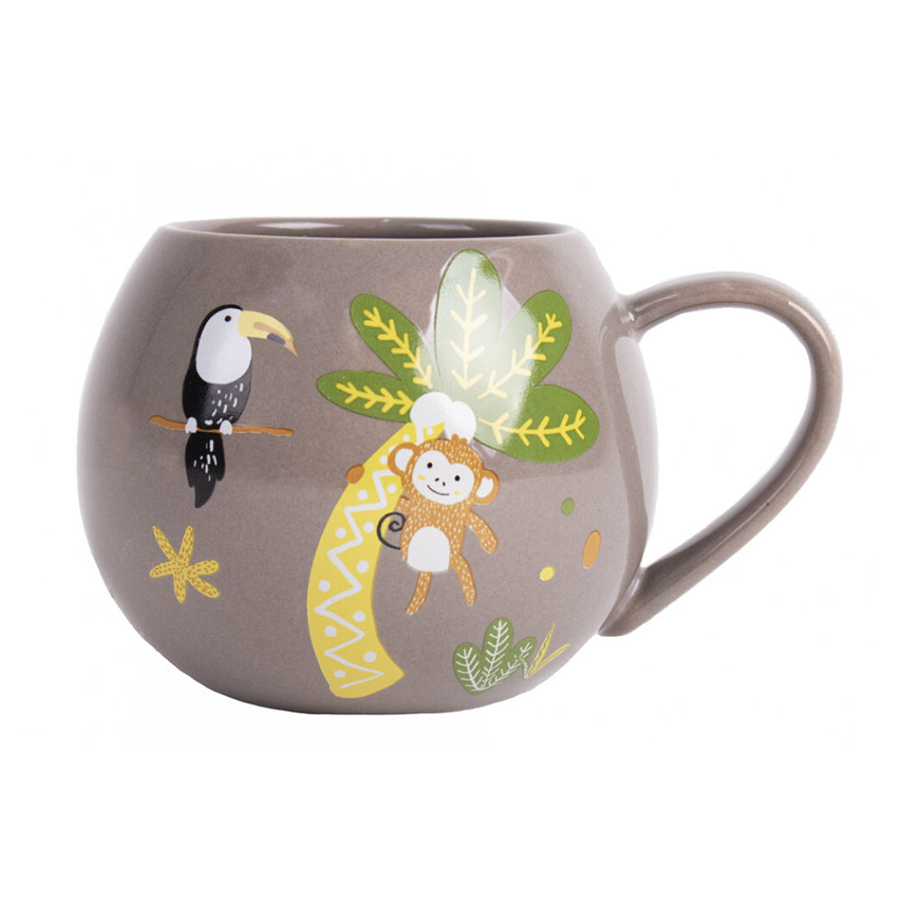 Ladelle Jungle Mini Hug Kids/Childrens Mug 160ml Porcelain Kitchen Drink Cup (2 Pack) — image 2
